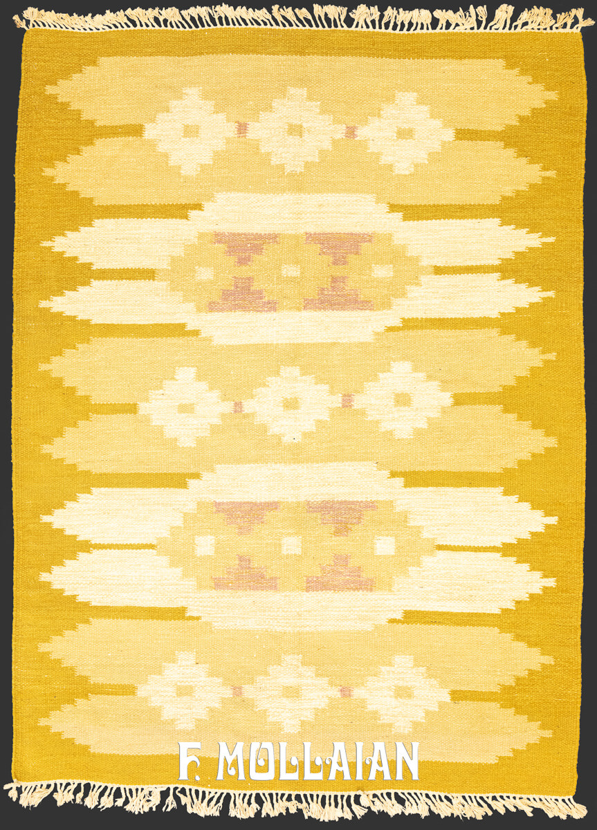 Scandinavian Rug Golden Color n°:665877